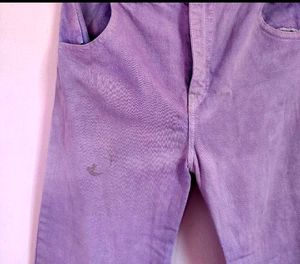 Wide Leg Pulple Jeans