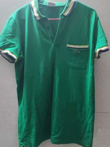Green Lacoste Polo T-Shirt