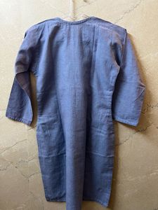 Blue Cotton Kurta