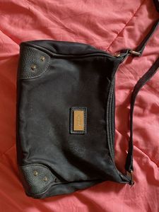Black Handbag with Adjustable Strap