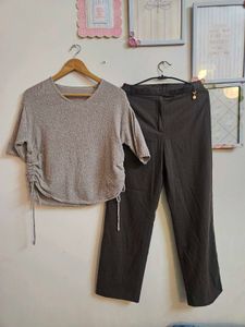 Co-ord Set: Casual Top & Trousers