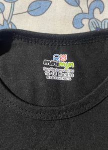 Baby Brand new Black "Just Cool It" Graphic Long S