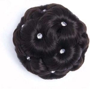 Black Diamond Studded Hair Bun