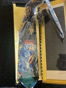 Diwali gift - Silk Tie blue-  brand new