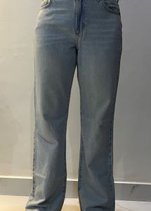 Light Wash Wide Leg Jeans
