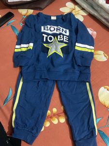 Boys Blue "Born to Be" Star Sweatshirt & Pants Set