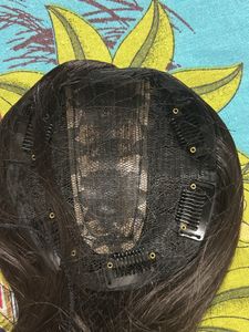 Amazing Middle Partition Dark Brown Hair Patch