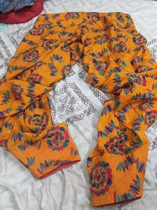 Vibrant Floral Patiala Salwar with duppata