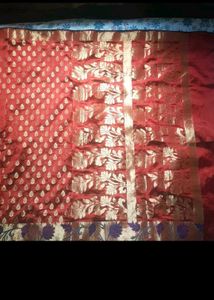 Beautiful Red Saree with Blouse