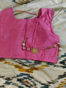 Pink Sequin Lehenga Choli Set