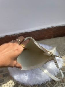 Elegant White Shoulder Bag
