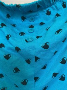 Comfortable Teal Pajama Shorts