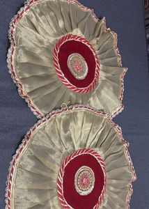 Combo of 2- Embroidered Decorative Pooja Covers