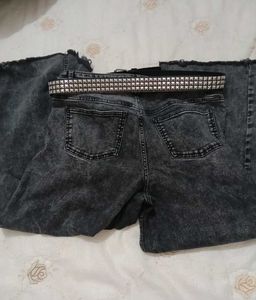 dark grey washed out jeans