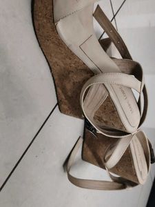Stylish Beige Heeled Sandals