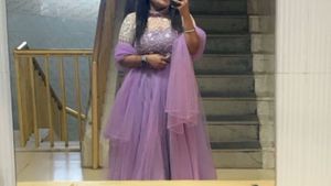 Elegant Lavender Lehenga Choli