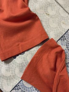 Orange Casual Sweatpants