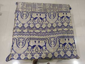 Elegant Blue &amp; Gold Brocade Pure Silk Saree