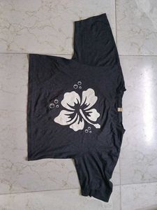 Graphic Print Cropped T-Shirt