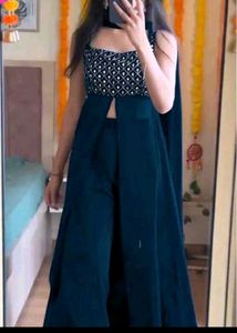 Elegant Teal Anarkali Kurta