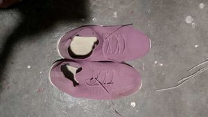 Lavender Knit Sneakers