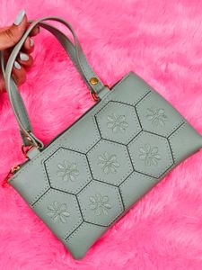 Mint Green Floral Bag