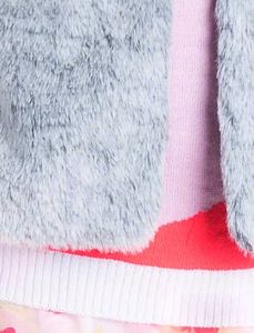 Cherry Crumble Girls Grey Insulator Tailored Jacke