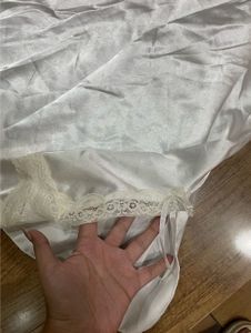 Elegant White Satin Nighttop