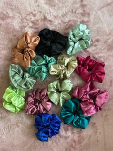 24 Colorful Scrunchie Set