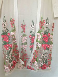 Floral Embroidery Shrug