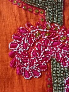 90s y2k heavily beaded stones short kurti