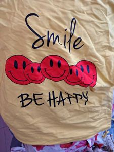 Yellow Smiley Face T-Shirt and two more top