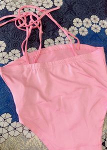 Savana Pink Angel Graphic Bodysuit