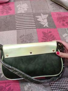 green color beautiful purse for girls