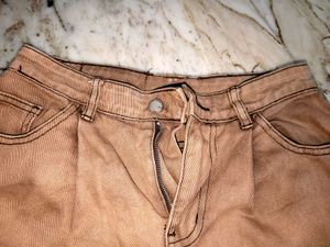 Brown Wide Leg Jeans