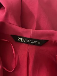 Zara Pink collared jumpsuit with belt
