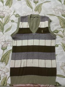 Classic V-Neck Striped Sweater Vest