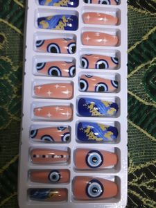 Reusable|Washable Korean Nails-Set Of 24