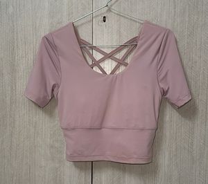 Crisscross Back Crop Top