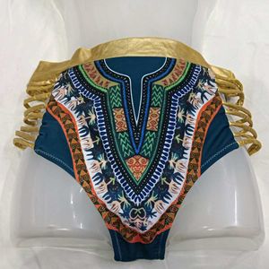 Boho Print 🪔High-Waisted Bikini Bottom