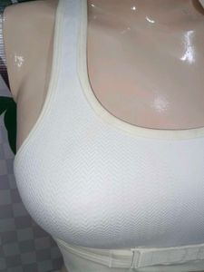 (200)White Sports Bra
