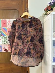 Floral Print Georgette Blouse