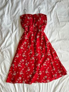 Red Floral Sundress