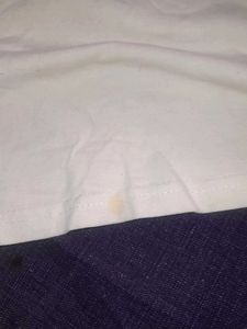 Women White T Shirt With A Beautiful  Butterfly