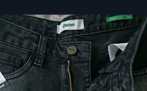 Glitchez low waist heavy fade Jeans
