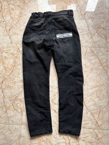 Washed Black Denim Jeans
