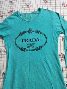 Prada Milano Long Sleeve T-Shirt Dress