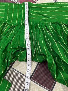 Green Embroidered Kurta