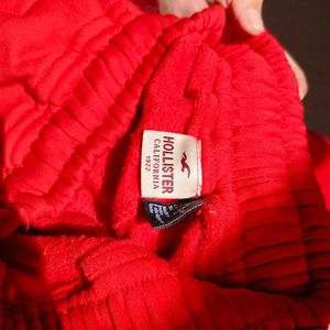 Hollister Red Sweatpants