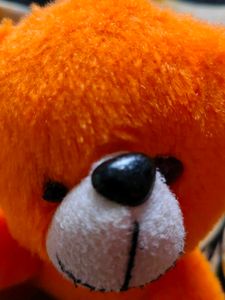 Cute Orange Teddy Bear Keychain Plush Toy